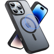 UGREEN 25402 Black Frame Frosted Back Plate Magnetic Protective Case for iPhone15 Pro 6.1-inch ( Transparent) LP750 image