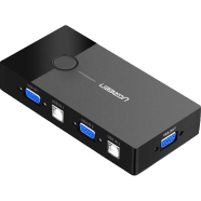 UGREEN 30357 2-Port USB KVM Switch Box ABS Case CM595 image