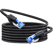 UGREEN 30799 Cat8 Pure Copper Ethernet Cable Braided 15m (Black) NW153 image