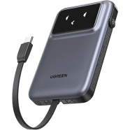 UGREEN 35603B 10000mAh 30W Power Bank with Built-in Cable PB511 image