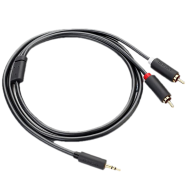 UGREEN 3.5mm Male to 2RCA Male Cable 1m (Black) AV116 - 10749 image