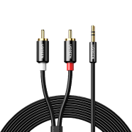 UGREEN 3.5mm Male to 2RCA Male Cable 5m (Black) AV116 image