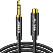 UGREEN 3.5mm Male to 3.5mm Female Extension Cable 2m (Black) AV118 image