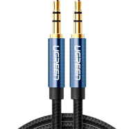 UGREEN 3.5mm Male to 3.5mm Male Cable Gold Plated Metal Case With Braid 2m (Blue) AV112 image