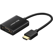 UGREEN 40233 HDMI to VGA Converter with Audio (Black) MM102 image