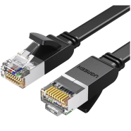 UGREEN 50185 Cat 6 U/UTP Pure Copper Ethernet Flat Cable 2m (Black) NW101 image