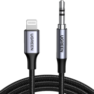 UGREEN 70862 Lightning to 3.5mm Audio Adapter Aluminium Braided 2m US315 image