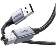 UGREEN 80804 USB-A Male to USB-B 2.0 Printer Cable Alu Case with Braid 3m (Black) US369 image