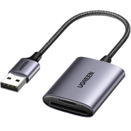 UGREEN 80887 USB-A to SD TF Memory Card Reader Alu Case CM401 image