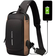 USB Charging Sport Sling Anti Theft Shoulder Bag image