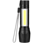 Multi Functional Usb Rechargeable LED Mini Flashlight - ips image