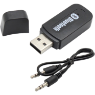 USB Wireless Bluetooth Audio Receiver With 3.5mm Output 10m Range Black image