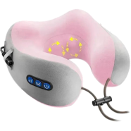 U-shaped Vibration Electric Rechargeable Massage pillow Electric Travel Massage Pillow U-Shaped Memory Foam Neck Massage image