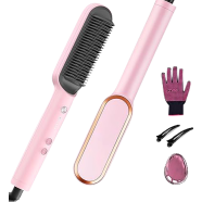 Ubeator - 2-in-1 Hot-Air Hair Styling Comb Straightener Hair Brush image