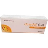 Ucardol 6.25 mg Tablet 10's Strip image