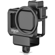 Ulanzi G9-4 Go Pro 9, 10, 11 Plastic Camera Cage with 2 Cold Shoe Mount for Mic and Led Light image