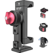 ULANZI ST-27 360 Degree Rotation Metal Phone Holder Tripod Mount image