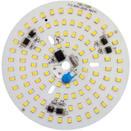 Ultra Bright White Input AC 220V 50W Integrated IC Driver SMD LED Water Proof 50 Watt Round LED Board 112mm 5 Pcs image