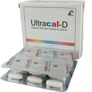 Ultracal-D 500 mg Plus 200 IU 15's Pack Tablet image