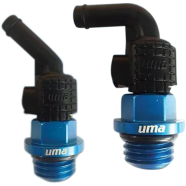 Uma Racing Engine Bypass Oil Nut Capsule 45° And 90° With Venthose Hose 1 Set image