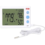 Uni T Uta12t Digital Hygrometer Indoor Outdoor Temperature Humidity Meter image