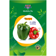 United Seeds Red And Green Hybrid Capsicum Seeds Re-Pack - 6pcs image