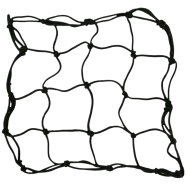 Universal Motorcycle 6 Hooks Luggage Fuel Tank Heavy-Duty Helmet Cargo Organizer Net Black 1Pcs image