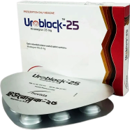 Uroblock 25 mg Tablet (Extended Release) 10's Strip image