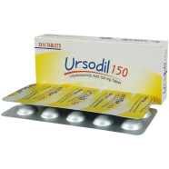 Ursodil 150mg Tablet 10's Strip image