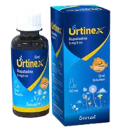 Urtinex 5 mg/5 ml Oral Solution 50 ml bottle image