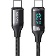 Usams US-SJ559 U78 Type-C PD100W Fast Charge Digital Data Cable (Black) Length - 3m image
