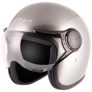 VEGA Jeet Half Face Bike Helmet Silver image