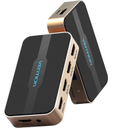 VENTION ACDG0 HDMI Switcher 5 In 1 Out Gold image