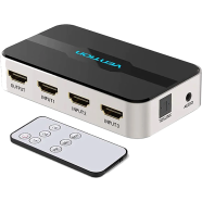 VENTION AFJH0 3 In 1 Out HDMI Switcher With Audio Separation Gray Metal Type image