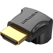 VENTION AIOB0 HDMI 90 Degree Male To Female Adapter Black image