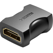 VENTION AIRB0 HDMI Female to Female Coupler Adapter Black 4K image