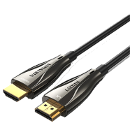 VENTION ALABAD Optical HDMI Male to Male HD Cable 100M Black Zinc Alloy Type image