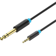 VENTION BABBI 3.5mm TRS Male to 6.35mm Male Audio Cable 3M Black image