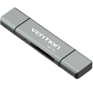 VENTION CCJH0 USB2.0 Multi-function Card Reader Gray image