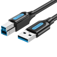 VENTION COQBN USB 2.0 Type A to Type B Printer Cable Black - 10M image