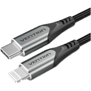 VENTION H16BF Cotton Braided USB 2.0 1M Cable Black image