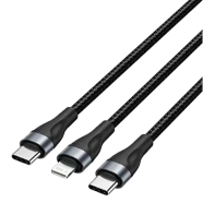VENTION H17BAV Cotton Braided USB 2.0 1.2M Cable Black image