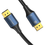 VENTION HCELG Cotton Braided DP Male to Male HD Cable 8K 1.5M Blue Aluminum Alloy Type image