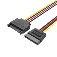 VENTION KDABY SATA 15P Power Extension Cable 0.3M Black image