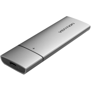 VENTION KPFH0 M.2 NGFF SSD Enclosure (USB 3.1 Gen 2-C) Gray Aluminum Alloy Type image