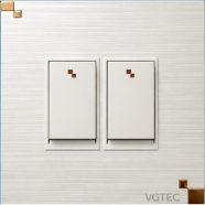 VGTEC 2 Gang 1 Way Switch (Crystal Series) image