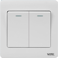 VGTEC 2 Gang 1 Way Switch (Regular Series) image