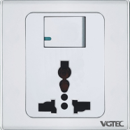 VGTEC 3 Pin MF Socket With Switch (Exclusive Series) image