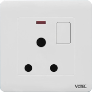 VGTEC 3 Pin Round Socket with Socket (Regular Series) image