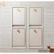 VGTEC 4 Gang 1 Way Switch (Crystal Series) image